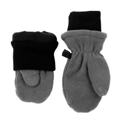 Kids Fleece Mittens | Dark Grey