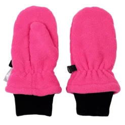 Kids Fleece Mittens | Hot Pink
