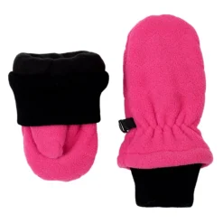Kids Fleece Mittens | Hot Pink