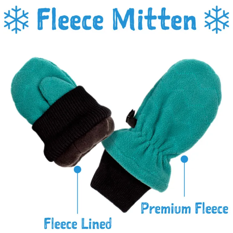 Kids Fleece Mittens | Navy