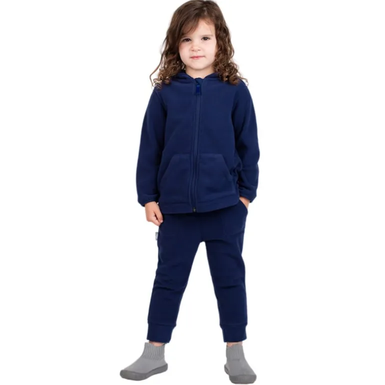 Kids Fleece Pants | Navy