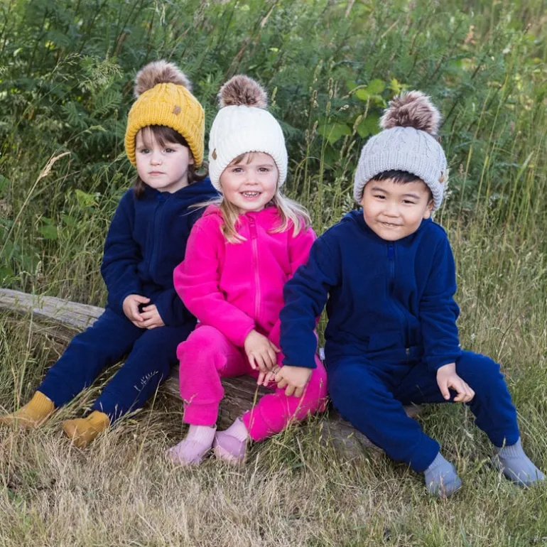 Kids Fleece Pants | Navy