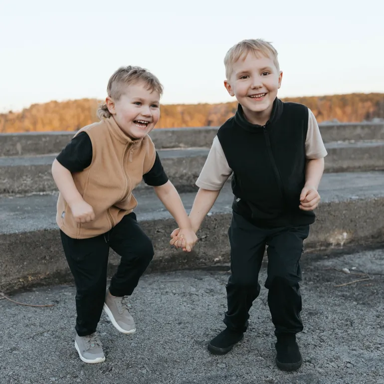 Kids Fleece Vest | Black