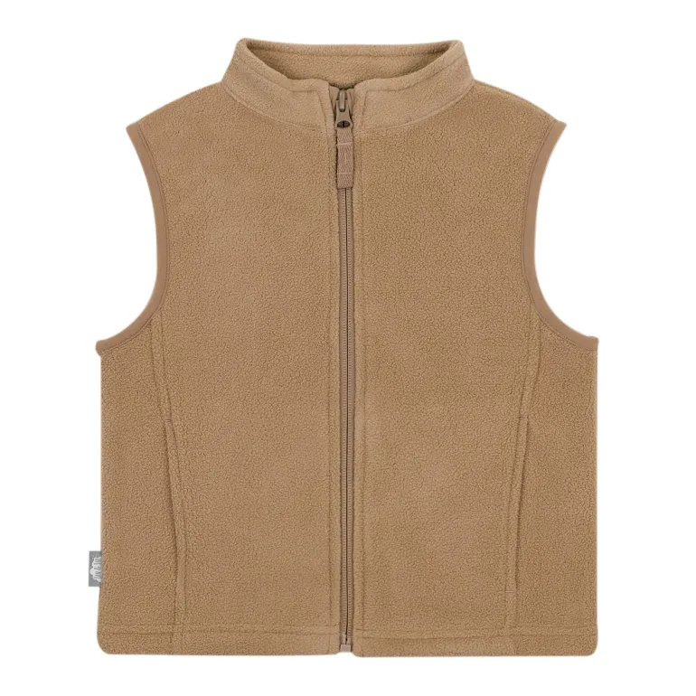 Kids Fleece Vest | Soft Brown