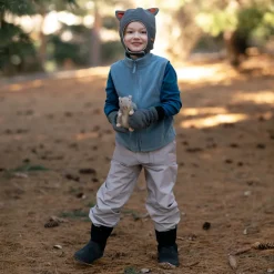 Kids Fleece Vest | Stormy Blue