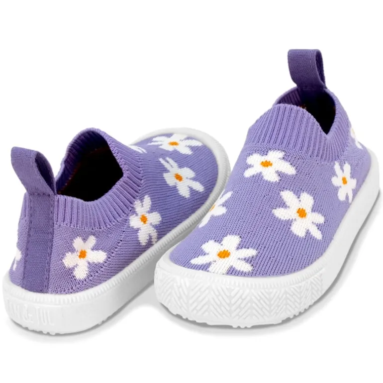Kids Graphic Slip On Shoes | Purple Daisy