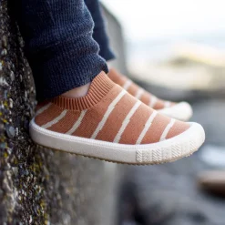 Kids Graphic Slip On Shoes | Khaki Stripes