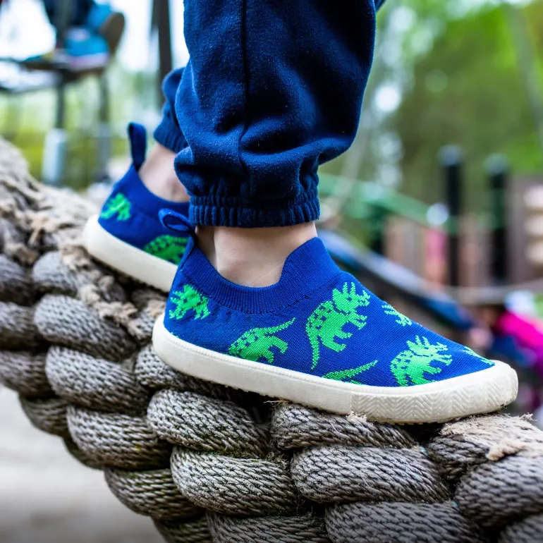 Kids Graphic Slip On Shoes | Triceratops