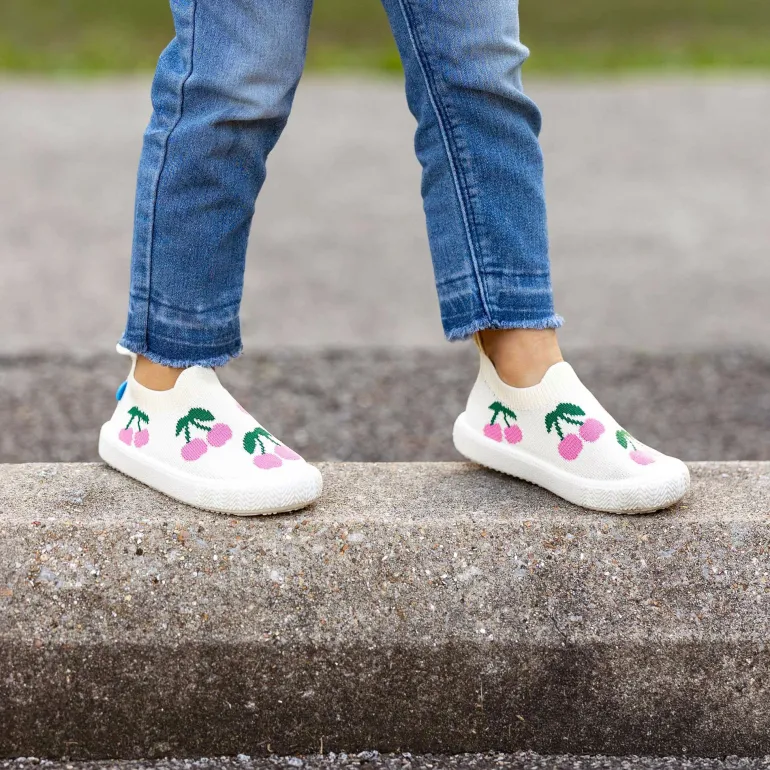 Kids Graphic Slip On Shoes | Cherries