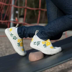 Kids Graphic Slip On Shoes | Yellow Flower