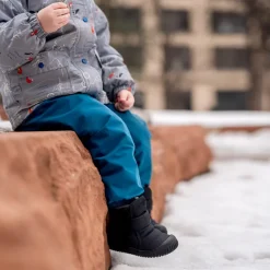 Kids Insulated Ankle Boots | Black