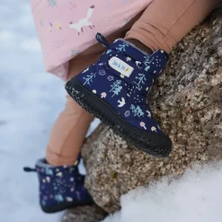 Kids Insulated Ankle Boots | Navy Forest