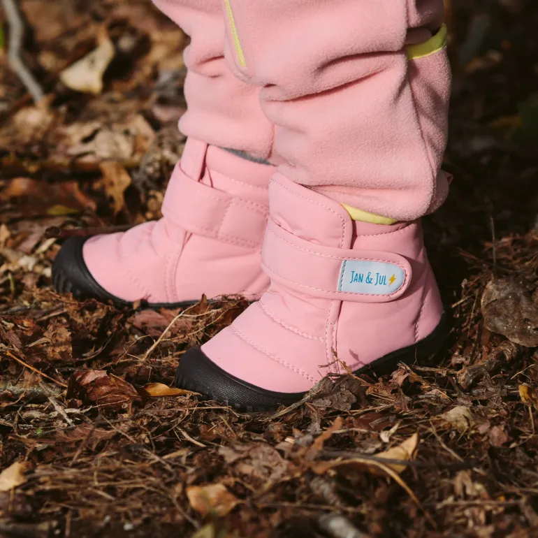 Kids Insulated Ankle Boots | Dusty Pink