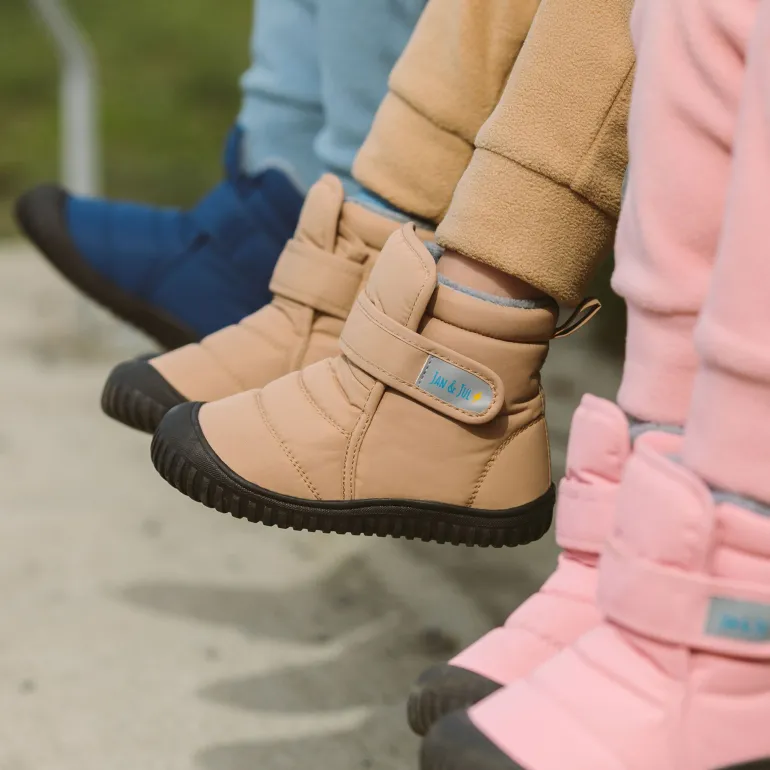 Kids Insulated Ankle Boots | Soft Brown
