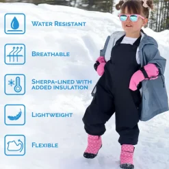 Kids Insulated Ankle Boots | Dusty Pink