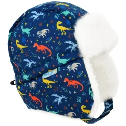 Kids Insulated Winter Hats | Space Dinos