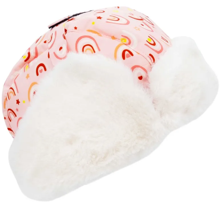 Kids Insulated Winter Hats | Pink Rainbow
