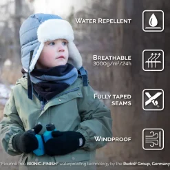 Kids Insulated Winter Hats | Soft Brown