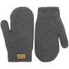 Kids Knit Mittens | Dark Grey