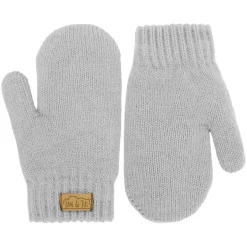 Kids Knit Mittens | Grey