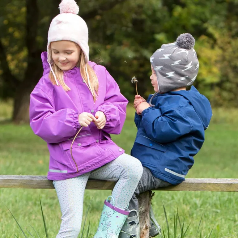 Kids Knit Winter Earflap Hats | Hearts