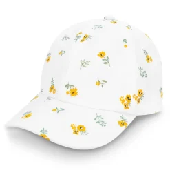Kids Lite Baseball Caps | Yellow Flower