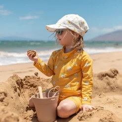 Kids Lite Baseball Caps | Yellow Flower