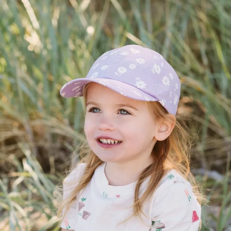 Kids Lite Baseball Caps | Purple Daisy