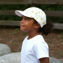 Kids Lite Baseball Caps | Yellow Flower