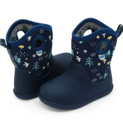 Kids Lite Waterproof Boots | Navy Forest