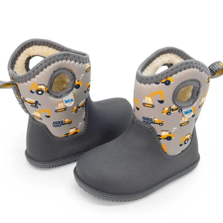Kids Lite Waterproof Boots | Grey Construction
