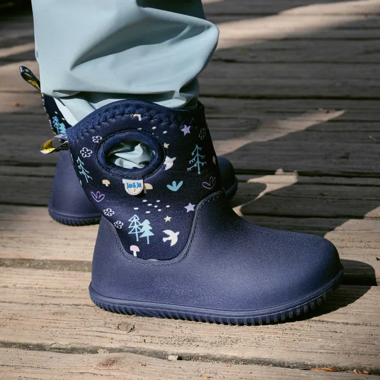 Kids Lite Waterproof Boots | Navy Forest