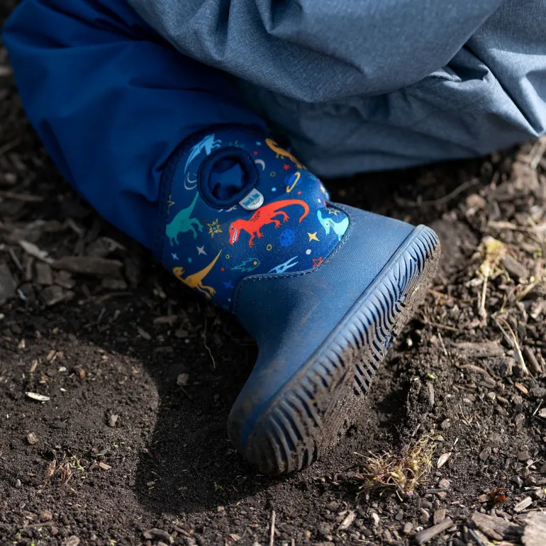 Kids Lite Waterproof Boots | Space Dinos