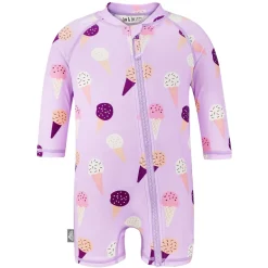 Kids One Piece UV Sun Suit | Lavender Ice Cream