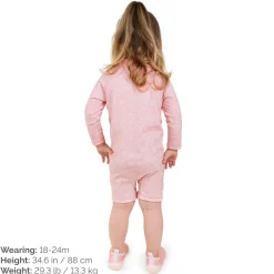 Kids One Piece UV Sun Suit | Pink Prairie