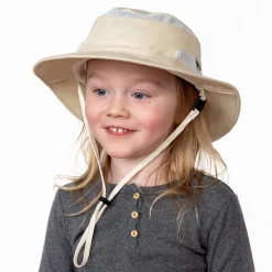Kids Packable Hiking Hats | Beige