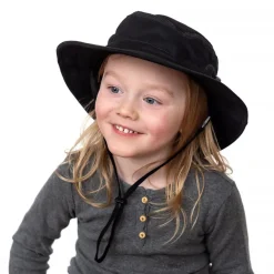 Kids Packable Hiking Hats | Black