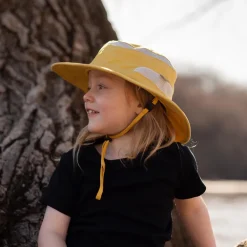 Kids Packable Hiking Hats | Yellow