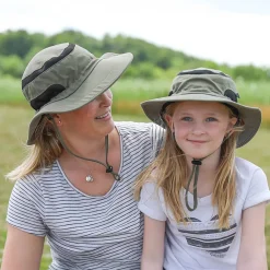 Kids Packable Hiking Hats | Army Green