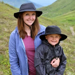 Kids Packable Hiking Hats | Black