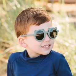 Kids Polarized Bear Sunglasses | Crocodile Green