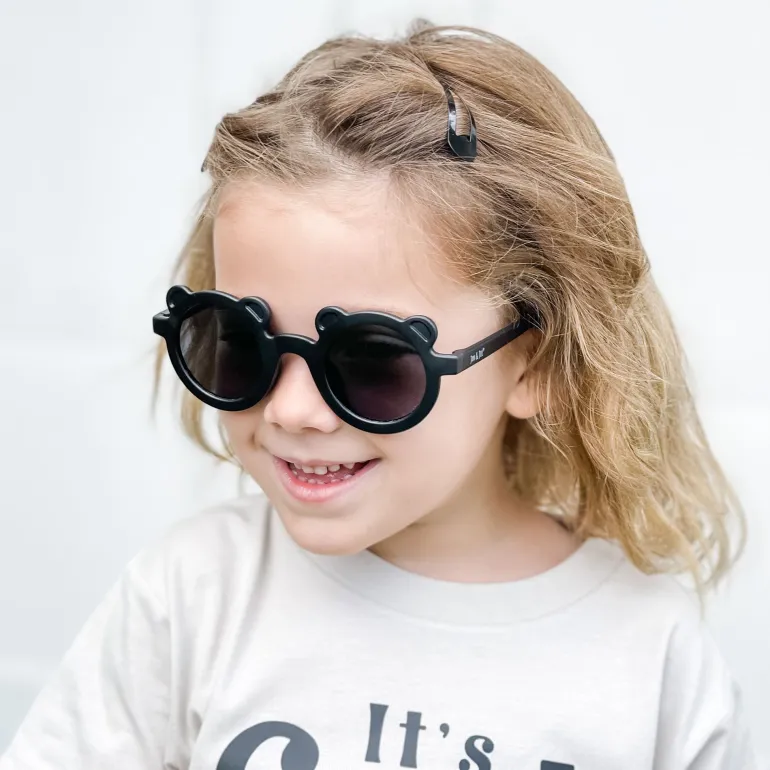 Kids Polarized Bear Sunglasses | Black