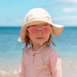 Kids Polarized Heart Sunglasses | Frosty Lavender