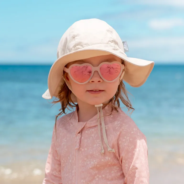 Kids Polarized Heart Sunglasses | Frosty Lavender