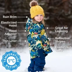 Kids Shell Jacket | Jungle Nights