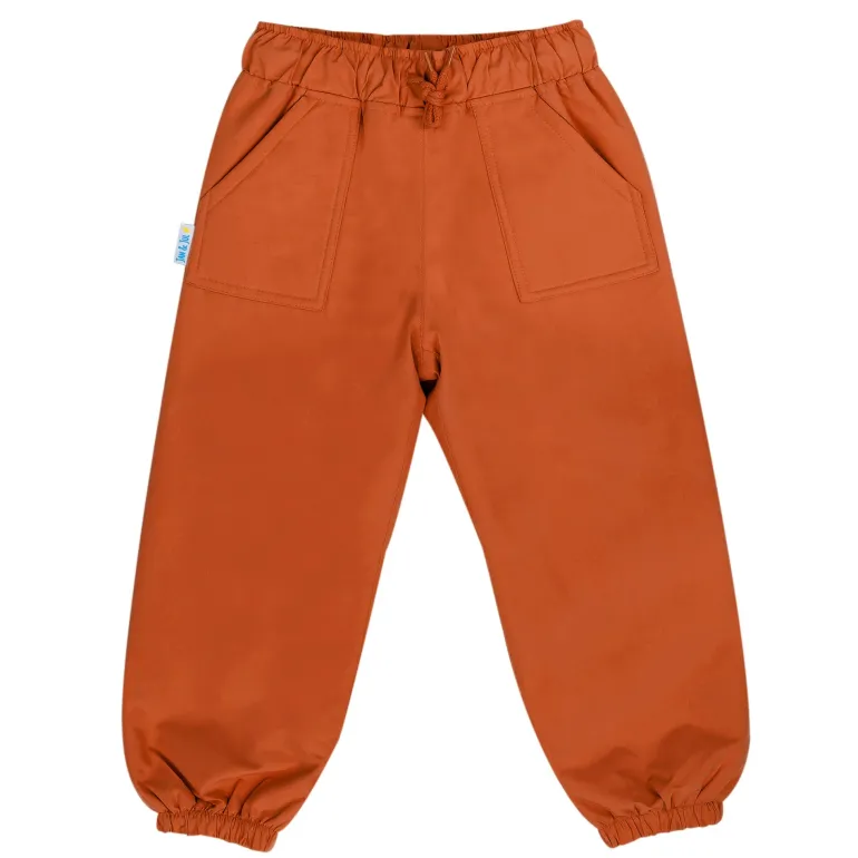 Kids Single Layer Rain Pants | Terracotta