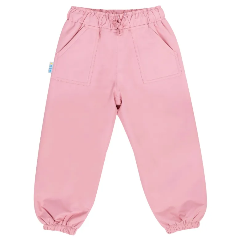 Kids Single Layer Rain Pants | Dusty Pink