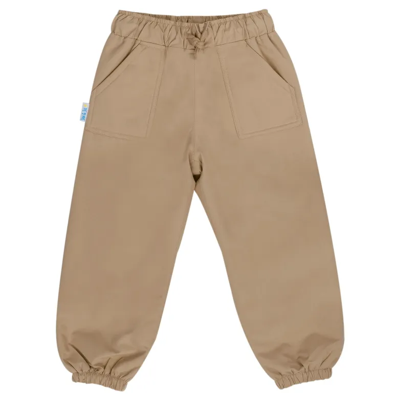 Kids Single Layer Rain Pants | Soft Brown