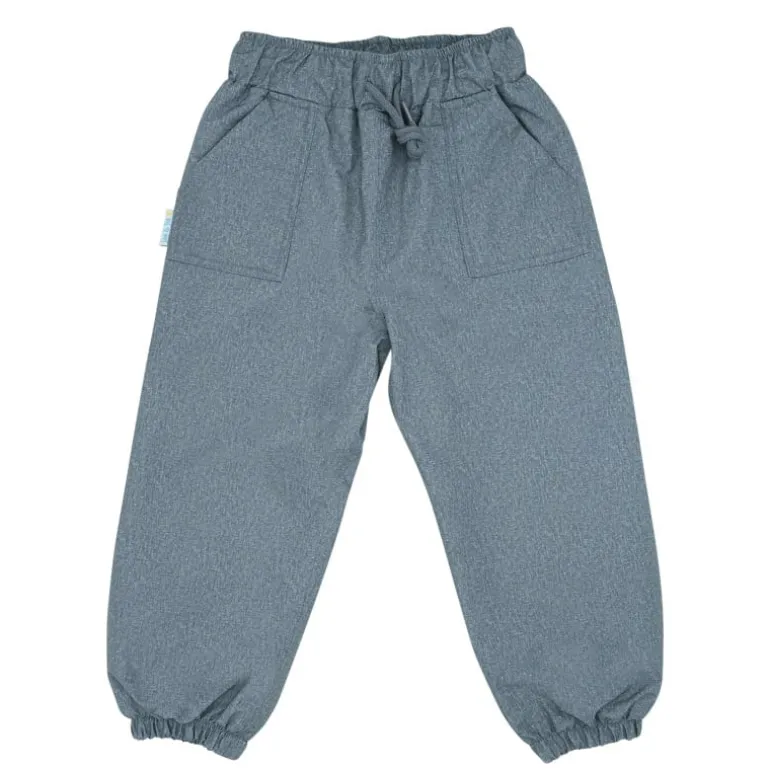 Kids Single Layer Rain Pants | Heather Grey