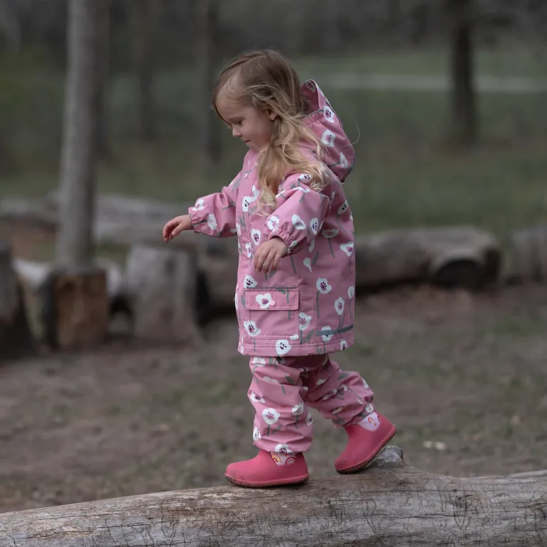 Kids Single Layer Rain Pants | White Tulip